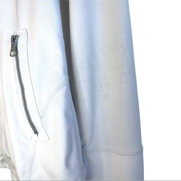 Zella White Ruched Athletic Jacket - Picture 8 of 9